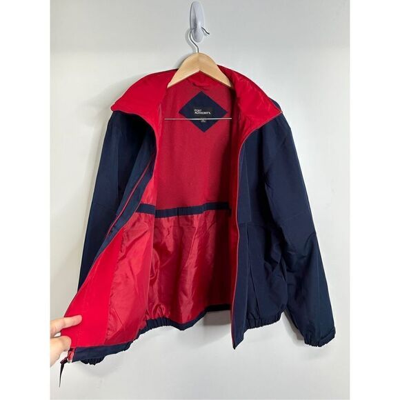 Port Authority Jacket Mens Large Dark Navy Blue/Red Legacy - Picture 4 of 8